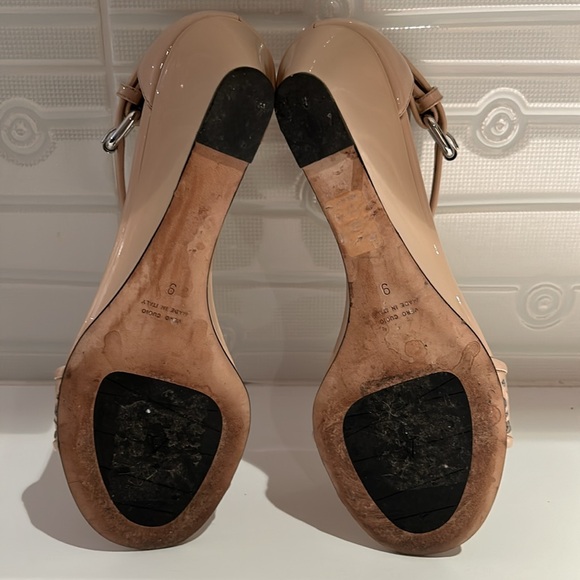 Nude Aquatalia wedge shoes. - Picture 3 of 6